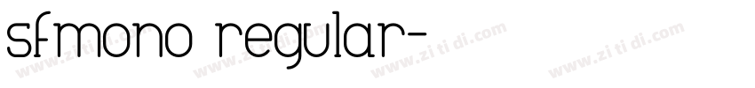 sfmono regular字体转换